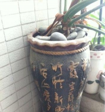 特大号喷金字花盆/观景盆