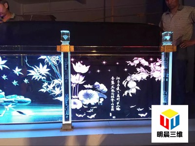 漳州内雕导光玻璃